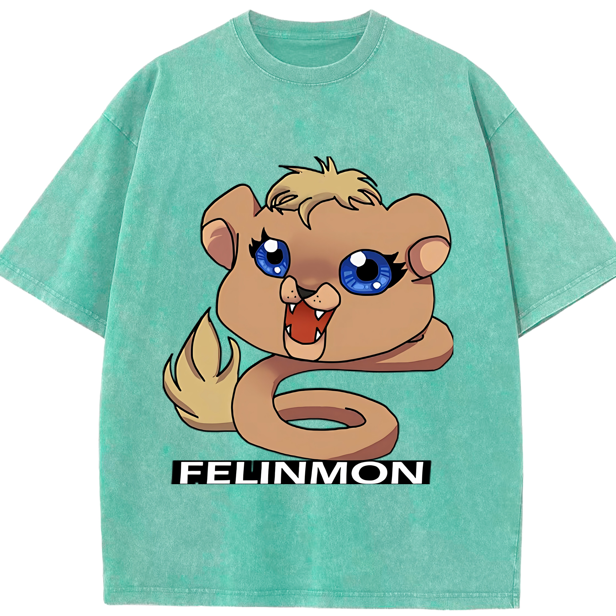 （画像用） Digimon デジタルモンスター/デジモン 綿100% ヴィンテージ風 半袖Tシャツ（フロントプリント）